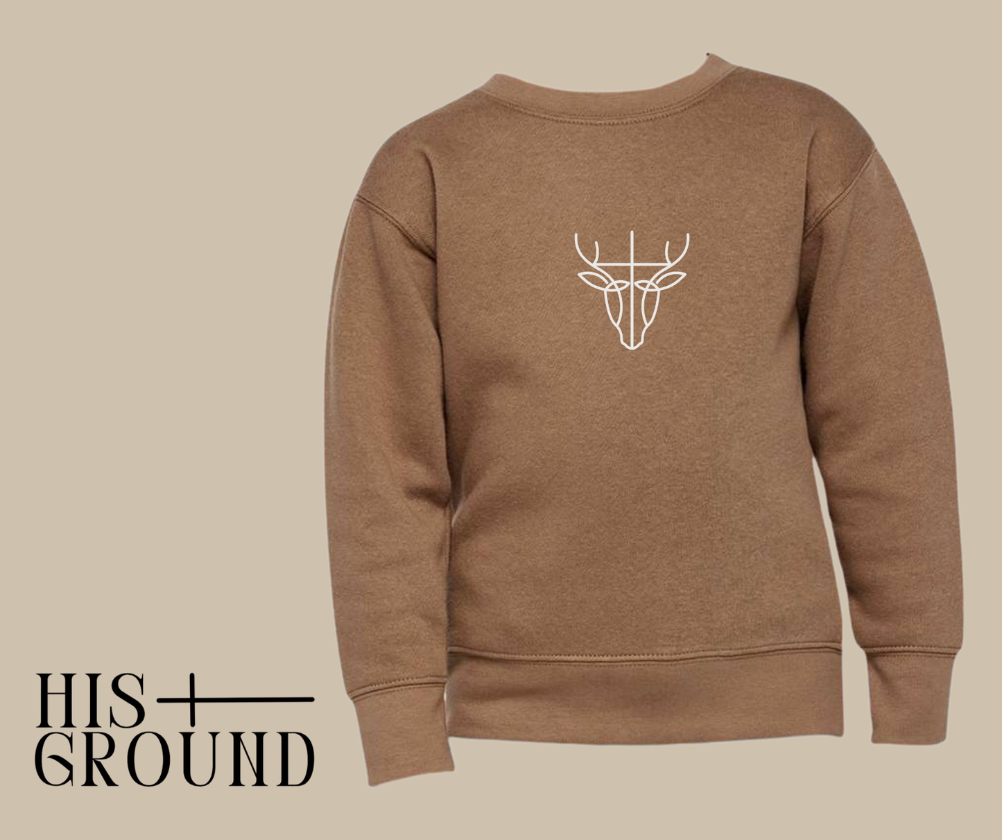 Deerhead Cross Crewneck / Toddler