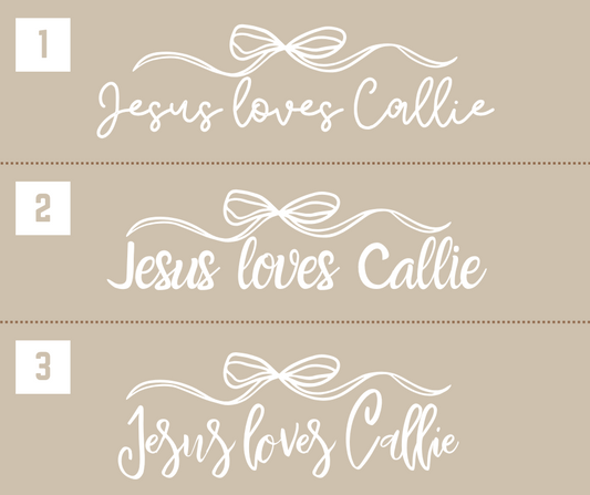 Girl Jesus Loves - Personalized