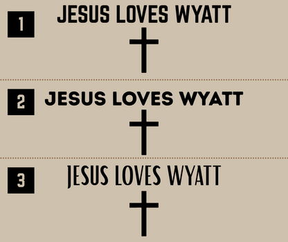 Boy Jesus Loves - Personalized