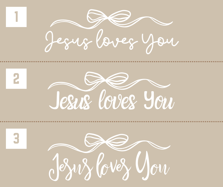 Bow Jesus Loves You