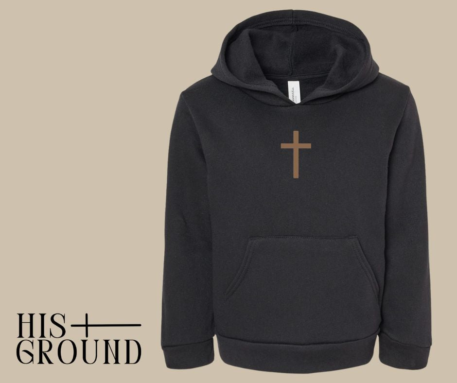 Black Cross Hoodie - Adult